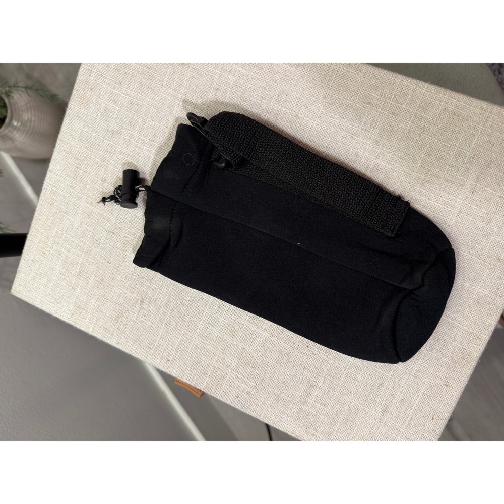 Stansport Black Insulated‎ Water Bottle Holder Pouch with Clip Drawstring Toggle